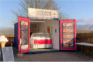 Wellington Farm ice cream kiosk